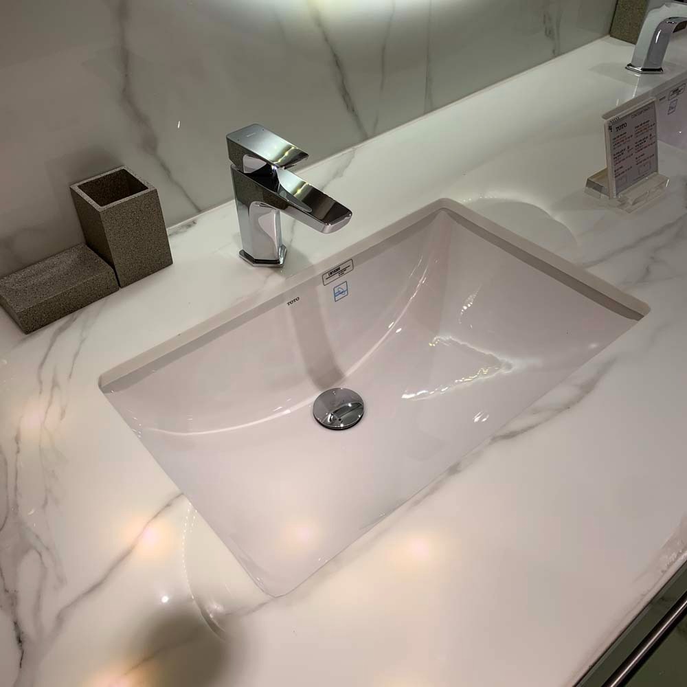 Chậu rửa mặt lavabo âm bàn TOTO LW1536V#XW