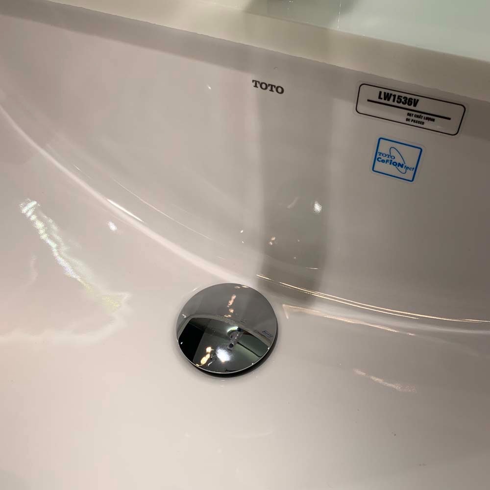 Chậu rửa mặt lavabo âm bàn TOTO LW1536V#XW