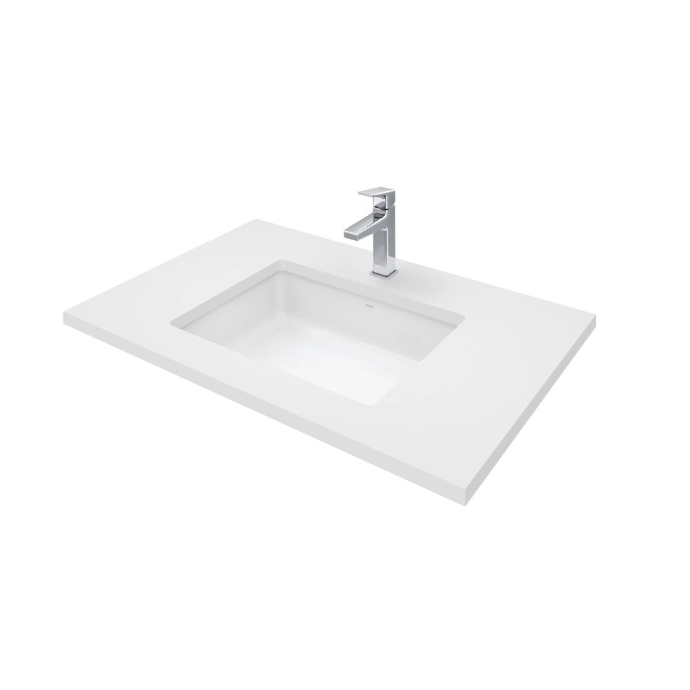 Chậu lavabo âm bàn TOTO LW1556A#XW/TL516GV kèm giá đỡ
