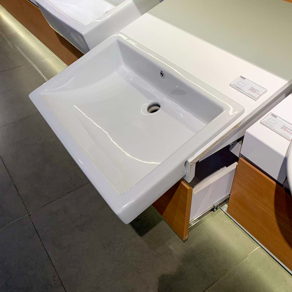 Chậu rửa mặt lavabo bán âm TOTO LW646JW/F