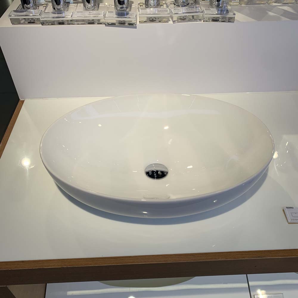 Chậu rửa lavabo đặt bàn TOTO LT1705#XW (LT1705XW) màu trắng bóng