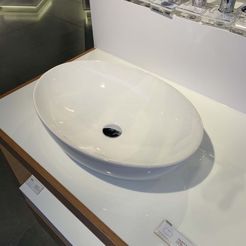 Chậu rửa lavabo đặt bàn TOTO LT1705#XW (LT1705XW) màu trắng bóng