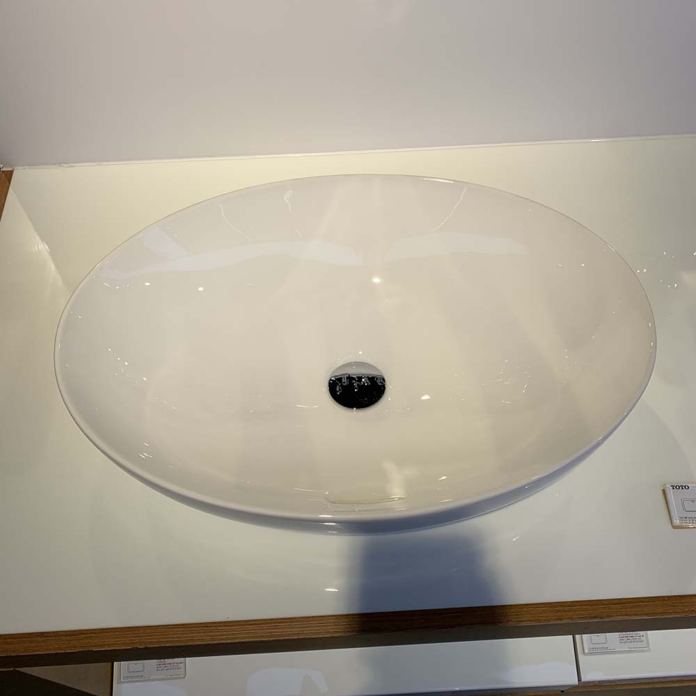 Chậu rửa lavabo đặt bàn TOTO LT1705#XW (LT1705XW) màu trắng bóng