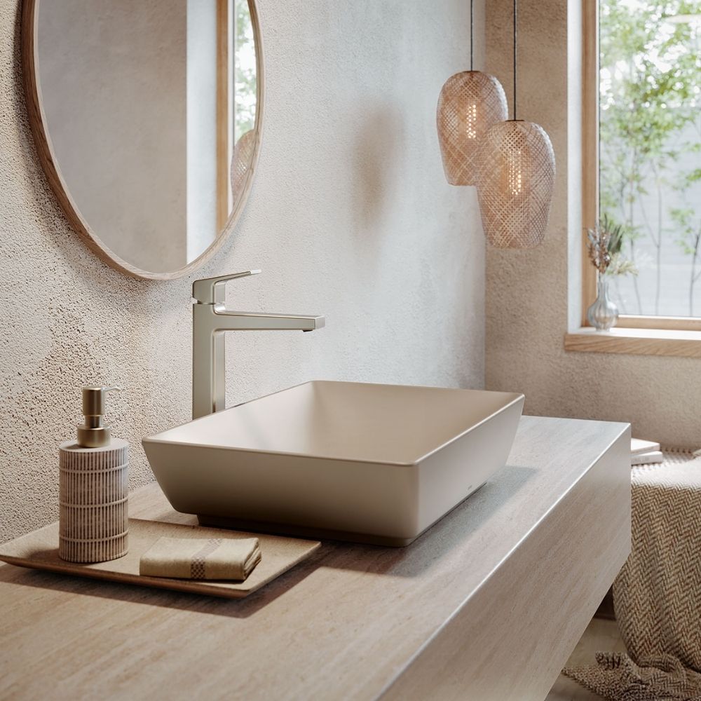 Chậu rửa lavabo đặt bàn TOTO LT1735#MBE (LT1735MBE) màu be mờ