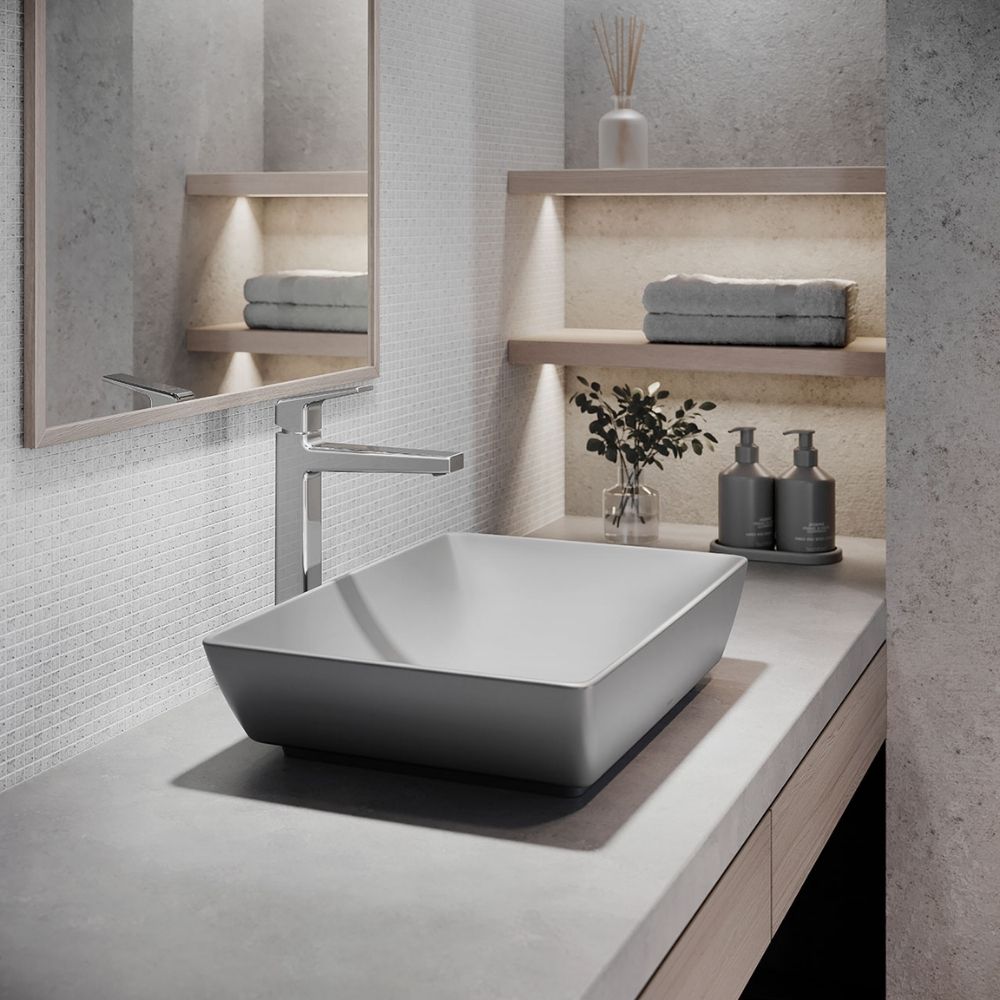 Chậu rửa lavabo đặt bàn TOTO LT1735#MGR (LT1735MGR) màu xám mờ