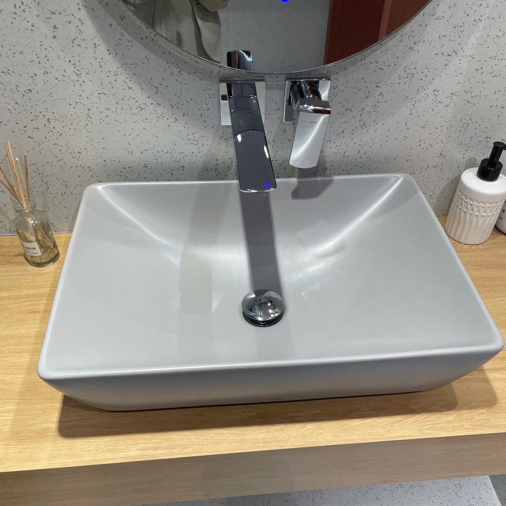 Chậu rửa lavabo đặt bàn TOTO LT1735#MGR (LT1735MGR) màu xám mờ