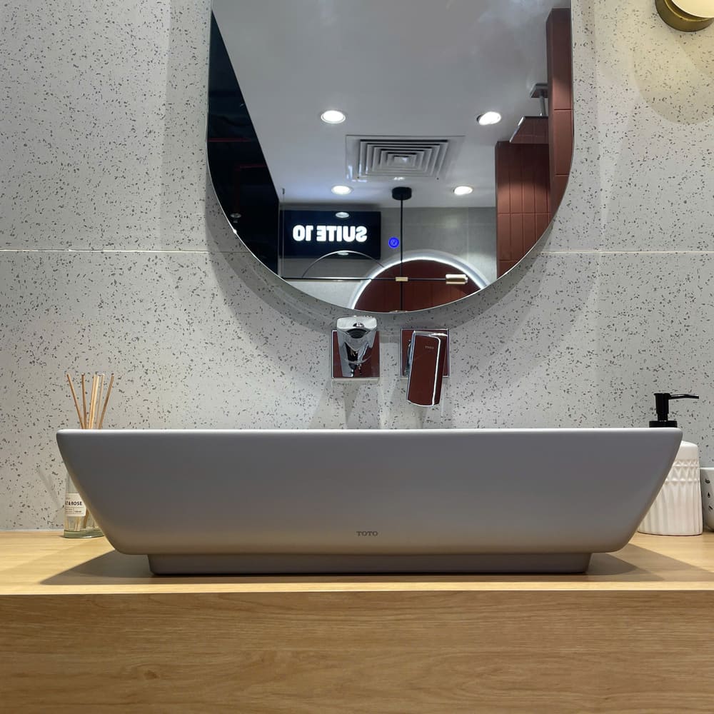 Chậu rửa lavabo đặt bàn TOTO LT1735#MGR (LT1735MGR) màu xám mờ