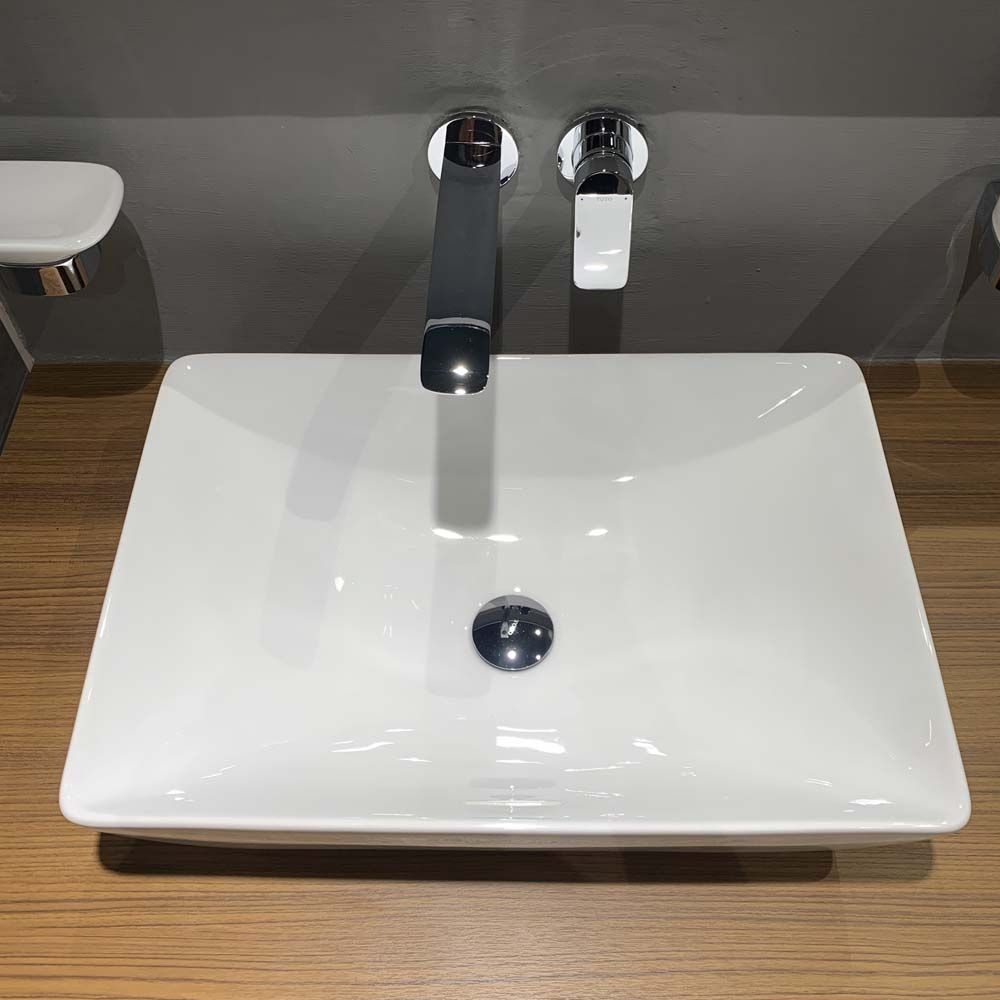 Chậu rửa lavabo đặt bàn TOTO LT1735#XW (LT1735XW) màu trắng bóng