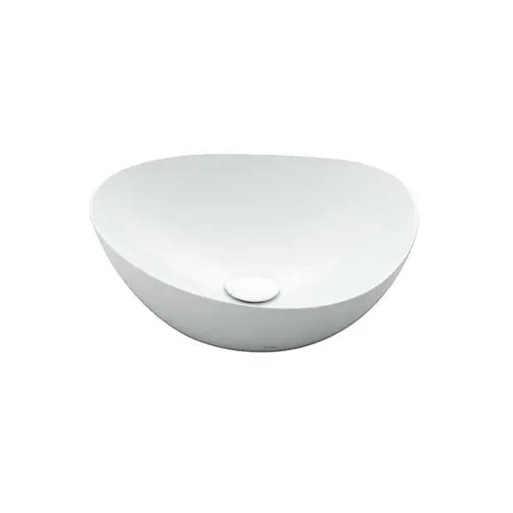 Chậu lavabo đặt bàn TOTO LT4704G17#XW (LT4704G17XW) trắng bóng vành mỏng Linear Ceram