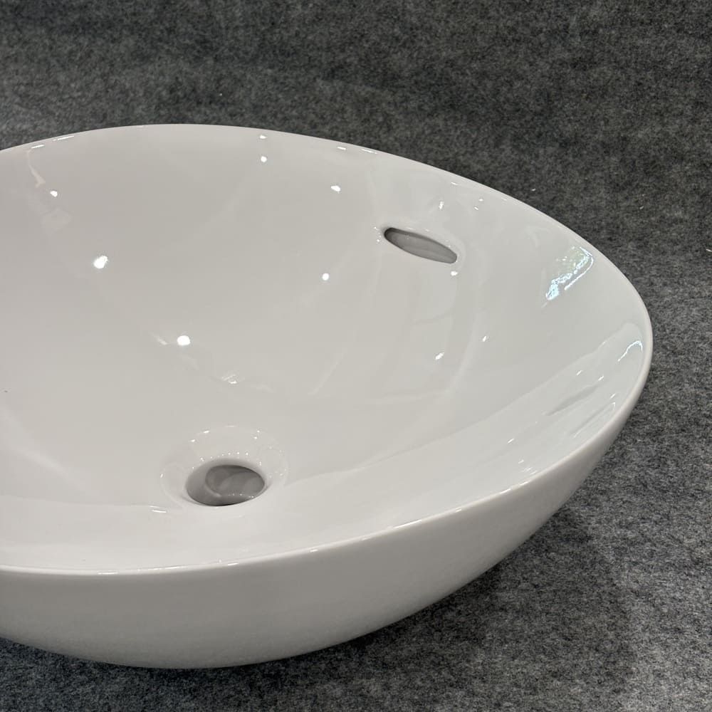 Chậu lavabo đặt bàn TOTO LT4704G19#XW (LT4704G19XW) trắng bóng vành mỏng Linear Ceram