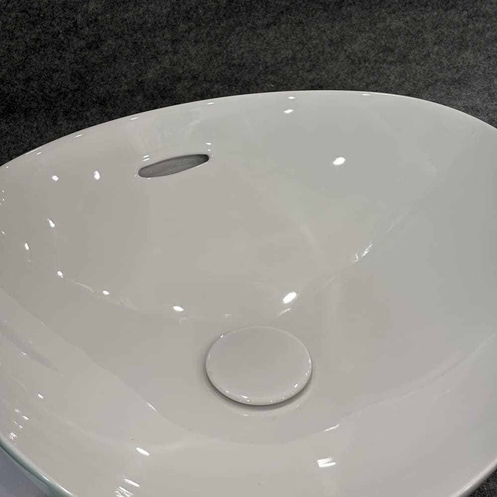 Chậu lavabo đặt bàn TOTO LT4704G19#XW (LT4704G19XW) trắng bóng vành mỏng Linear Ceram