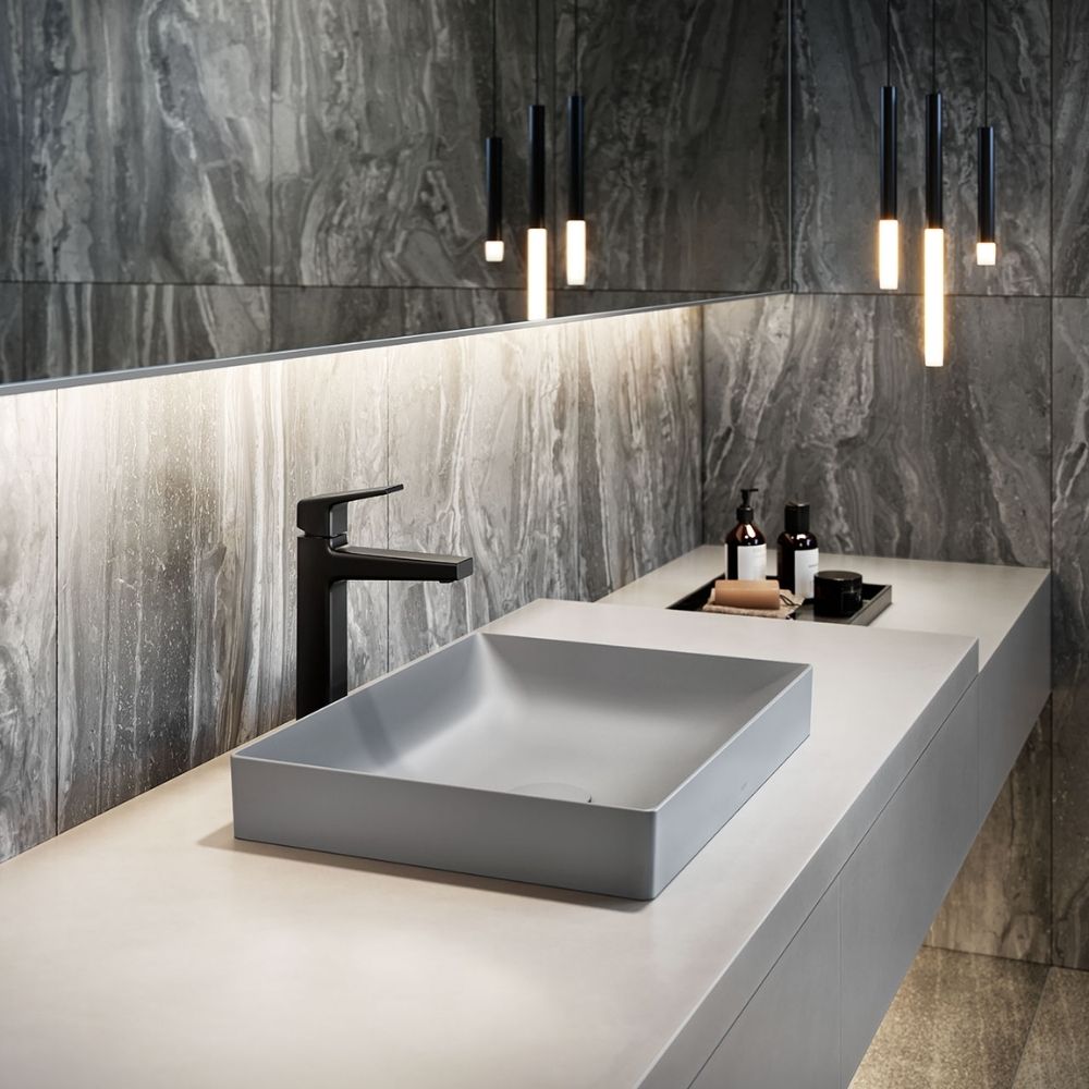 Chậu lavabo đặt bàn TOTO LT4715G19#MGR (LT4715G19MGR) xám mờ vành mỏng Linear Ceram