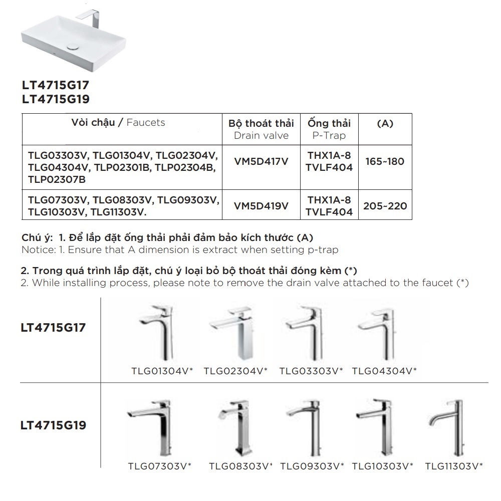 Chậu lavabo đặt bàn TOTO LT4715G19#XW (LT4715G19XW) trắng bóng vành mỏng Linear Ceram