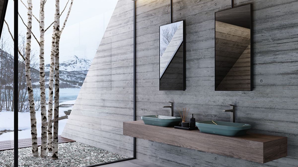 Chậu rửa lavabo đặt bàn TOTO LW630JDW/F#ASB (LW630JDWFASB) màu xanh tro