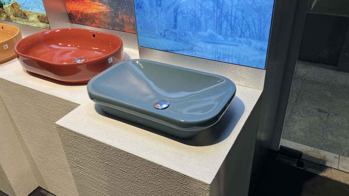 Chậu rửa lavabo đặt bàn TOTO LW630JDW/F#ASB (LW630JDWFASB) màu xanh tro