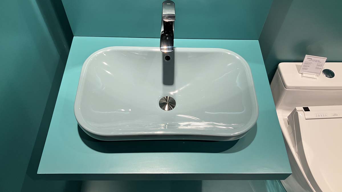 Chậu rửa lavabo đặt bàn TOTO LW630JDW/F#ASB (LW630JDWFASB) màu xanh tro