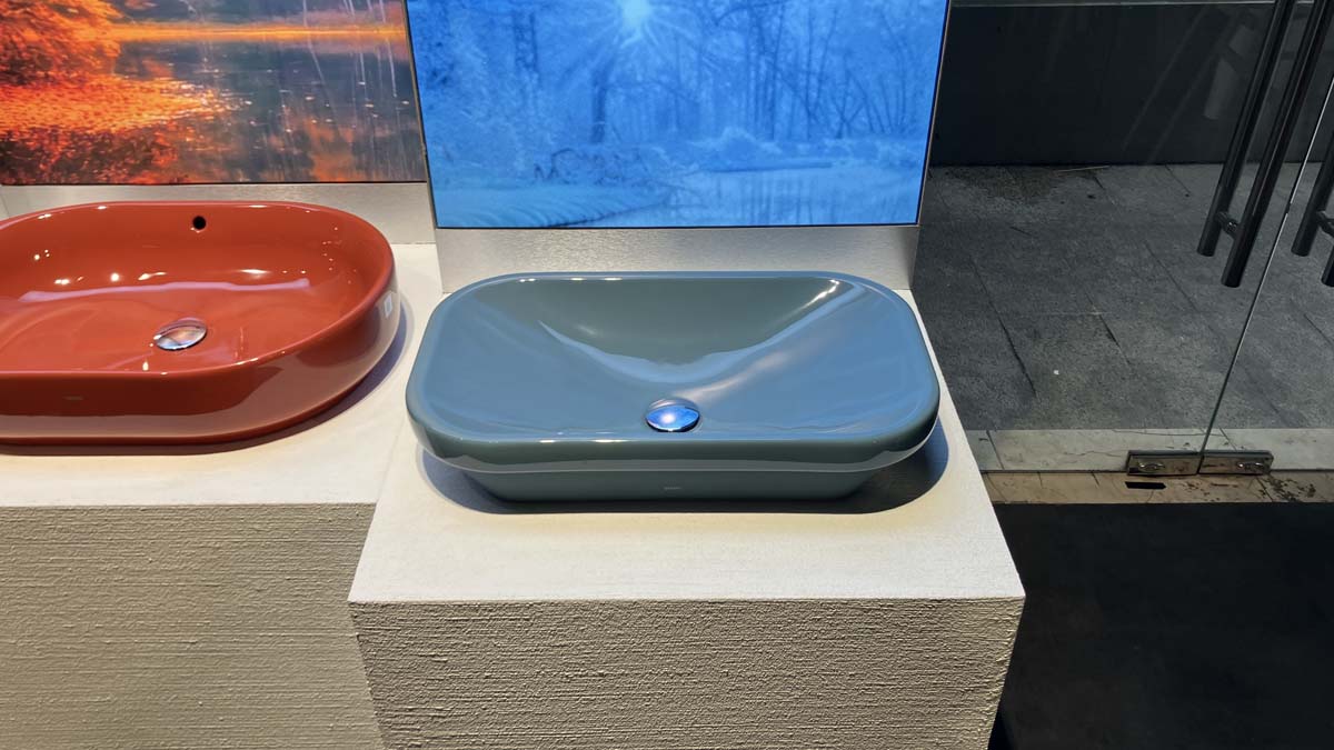 Chậu rửa lavabo đặt bàn TOTO LW630JDW/F#ASB (LW630JDWFASB) màu xanh tro