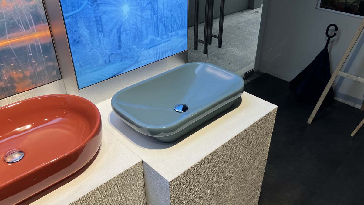 Chậu rửa lavabo đặt bàn TOTO LW630JDW/F#ASB (LW630JDWFASB) màu xanh tro