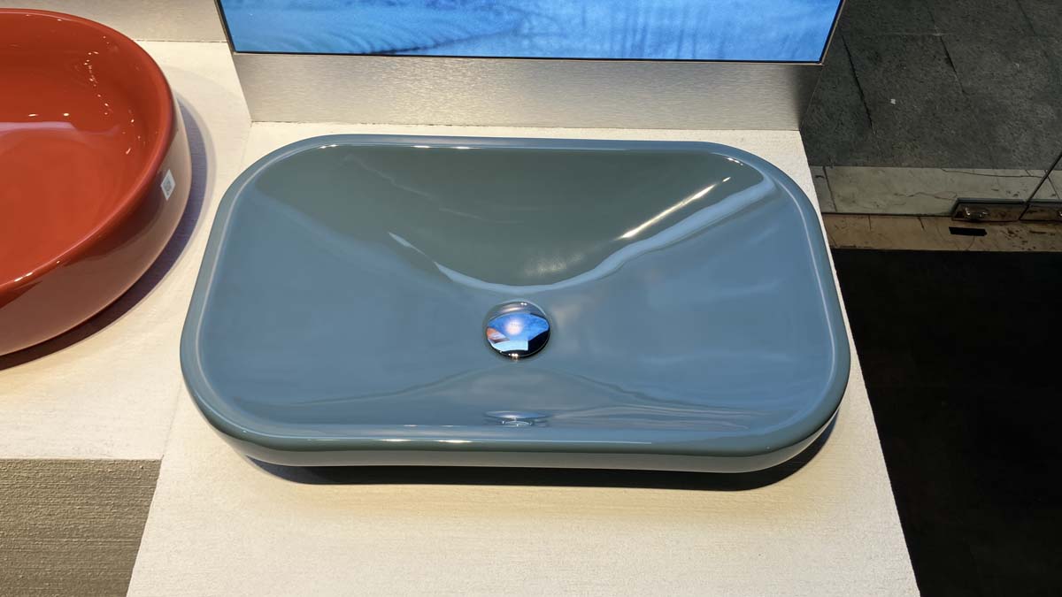 Chậu rửa lavabo đặt bàn TOTO LW630JDW/F#ASB (LW630JDWFASB) màu xanh tro