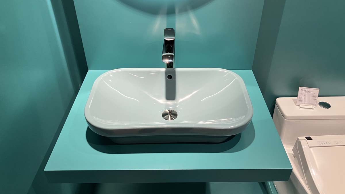 Chậu rửa lavabo đặt bàn TOTO LW630JDW/F#ASB (LW630JDWFASB) màu xanh tro