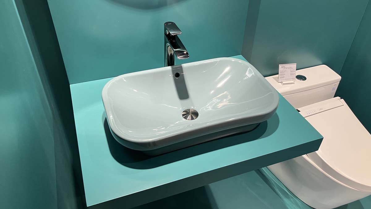 Chậu rửa lavabo đặt bàn TOTO LW630JDW/F#ASB (LW630JDWFASB) màu xanh tro