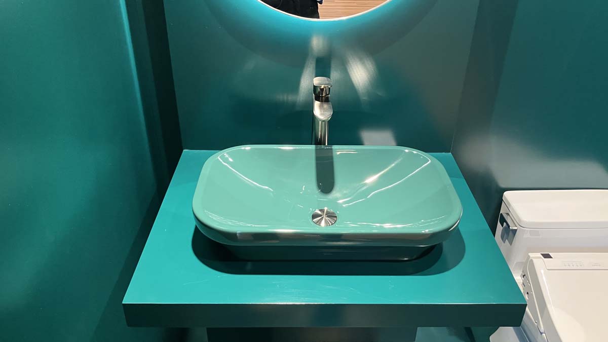 Chậu rửa lavabo đặt bàn TOTO LW630JDW/F#FRG (LW630JDWFFRG) màu xanh lá