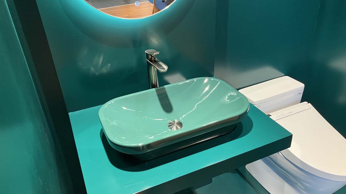 Chậu rửa lavabo đặt bàn TOTO LW630JDW/F#FRG (LW630JDWFFRG) màu xanh lá