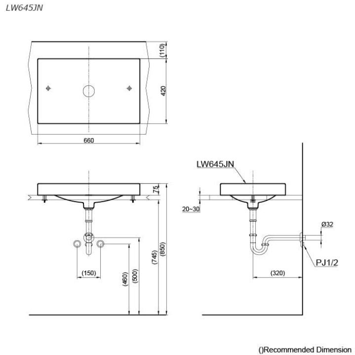 Chậu rửa lavabo đặt bàn TOTO LW645JNW/F