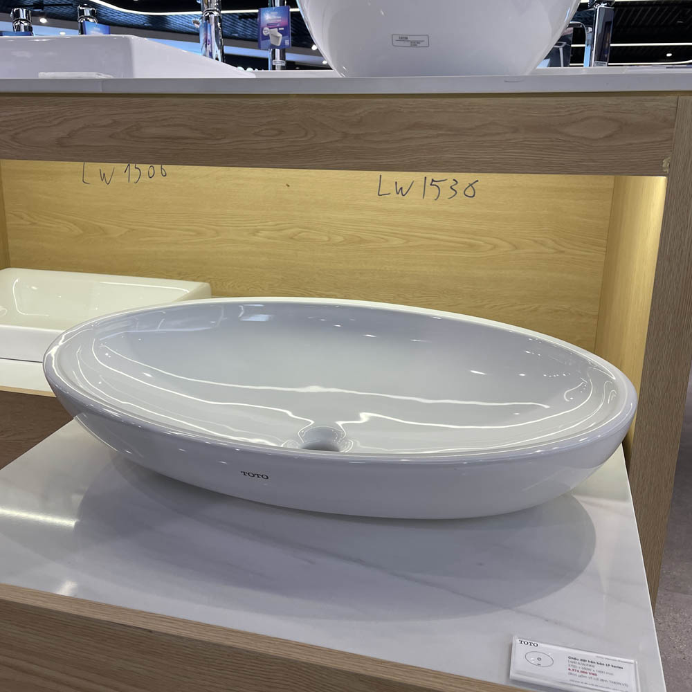 Chậu rửa lavabo đặt bàn TOTO LW818JW/F