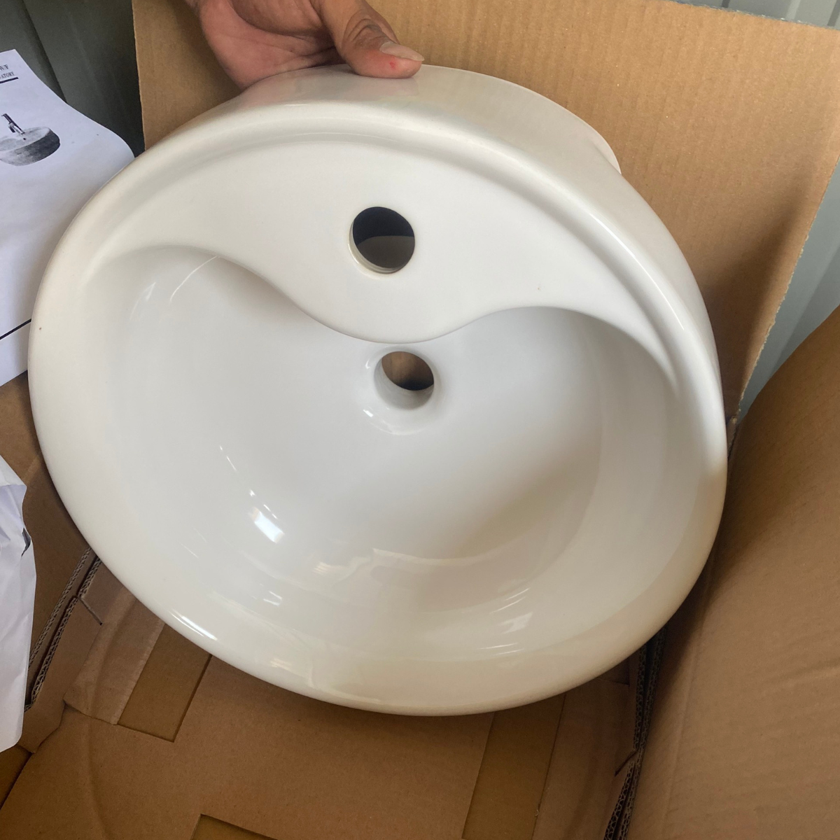 Chậu rửa lavabo đặt bàn TOTO LW893CJW/F