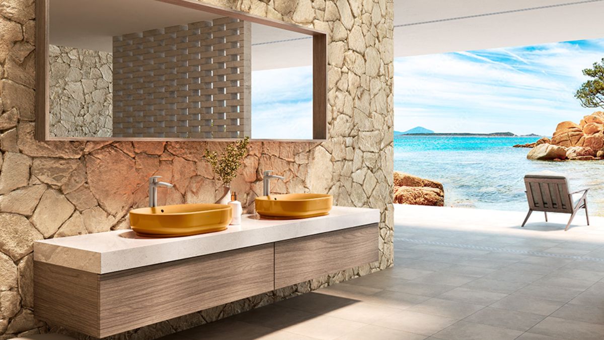 Chậu rửa lavabo đặt bàn TOTO LW896JW/F#MDR (LW896JWFMDR) màu cam vàng