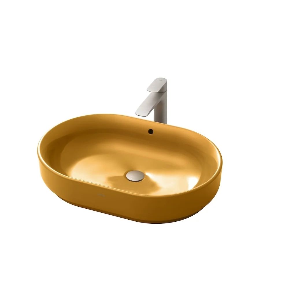 Chậu rửa lavabo đặt bàn TOTO LW896JW/F#MDR (LW896JWFMDR) màu cam vàng