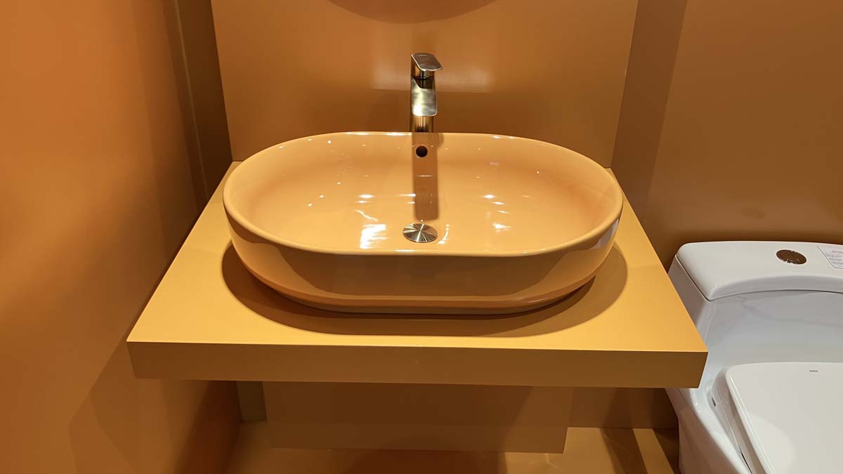 Chậu rửa lavabo đặt bàn TOTO LW896JW/F#MDR (LW896JWFMDR) màu cam vàng