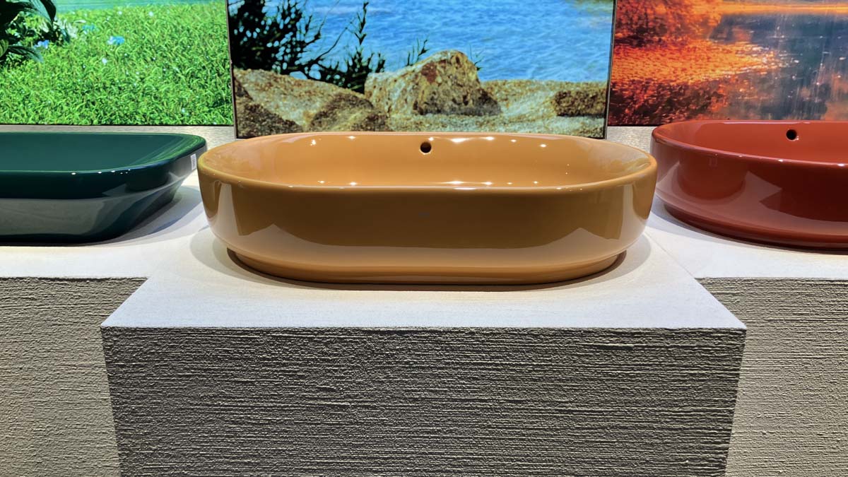 Chậu rửa lavabo đặt bàn TOTO LW896JW/F#MDR (LW896JWFMDR) màu cam vàng