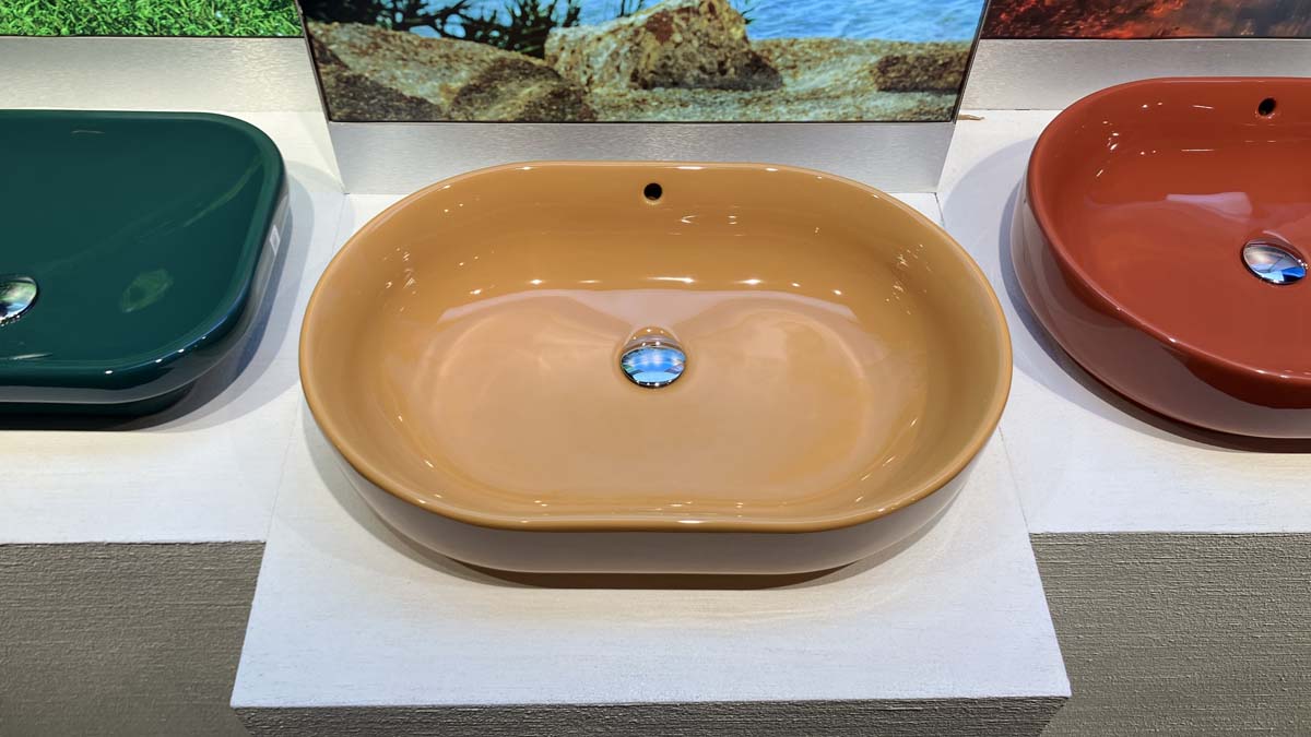 Chậu rửa lavabo đặt bàn TOTO LW896JW/F#MDR (LW896JWFMDR) màu cam vàng