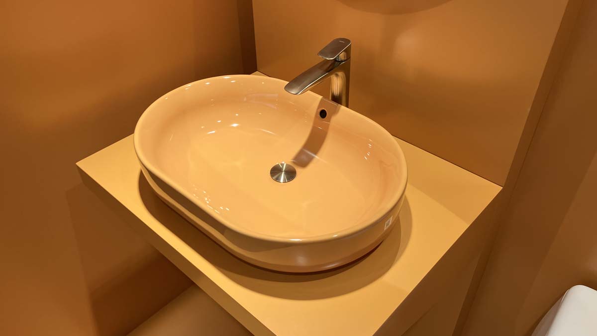 Chậu rửa lavabo đặt bàn TOTO LW896JW/F#MDR (LW896JWFMDR) màu cam vàng