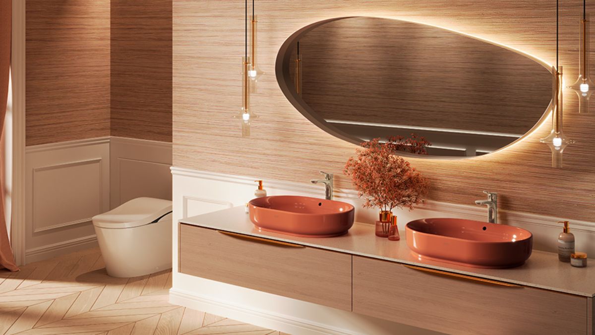 Chậu rửa lavabo đặt bàn TOTO LW896JW/F#SCR (LW896JWFSCR) màu đỏ