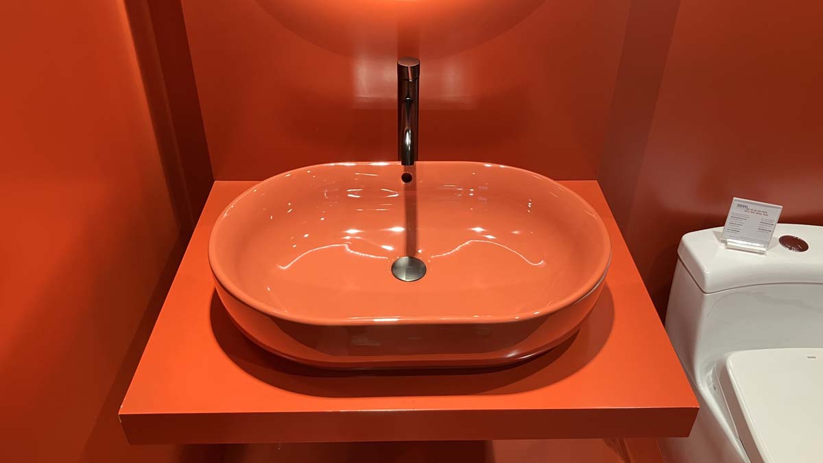 Chậu rửa lavabo đặt bàn TOTO LW896JW/F#SCR (LW896JWFSCR) màu đỏ