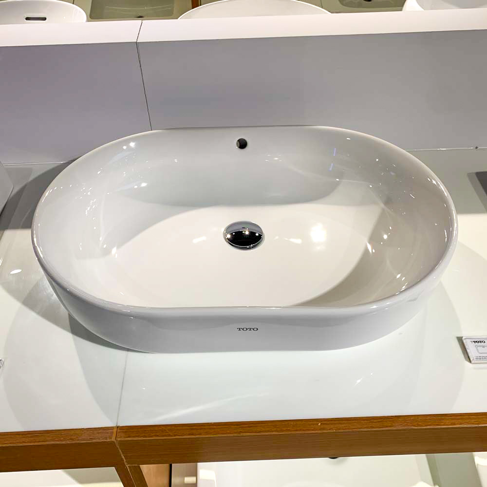 Chậu rửa lavabo đặt bàn TOTO LW896JW/F#W (LW896JWFW) màu trắng