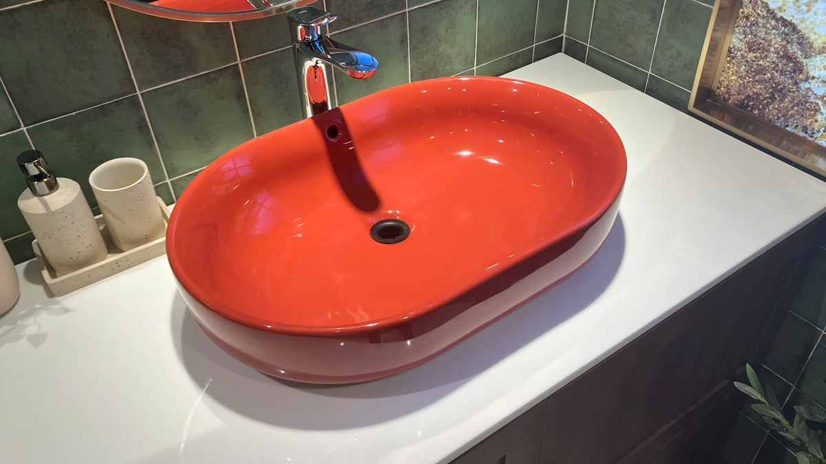 Chậu rửa lavabo đặt bàn TOTO LW896JW/F#SCR (LW896JWFSCR) màu đỏ