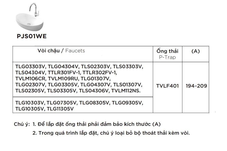 Chậu lavabo đặt bàn Galalato TOTO PJS01WE#GW (PJS01WEGW) trắng bóng