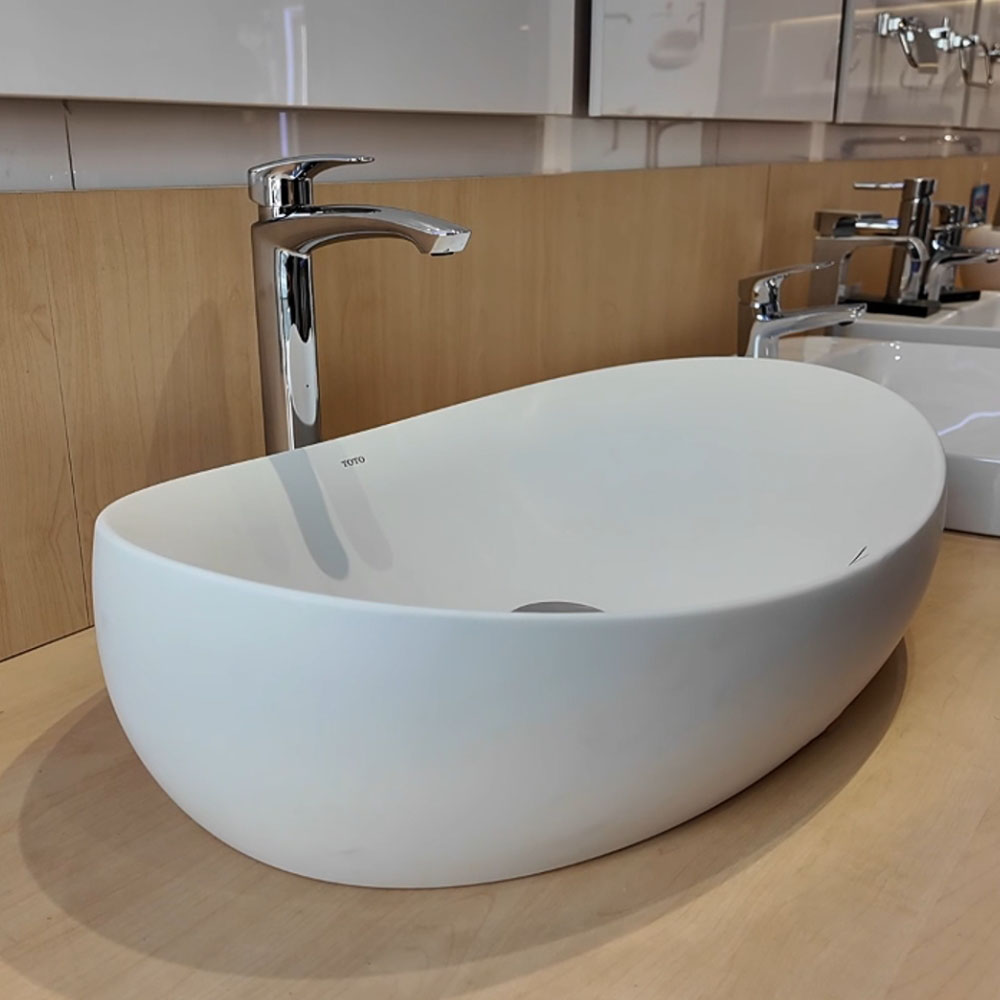 Chậu lavabo đặt bàn Galalato TOTO PJS01WE#MW (PJS01WEMW) trắng mờ