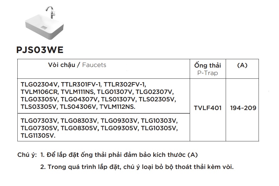 Chậu lavabo đặt bàn Galalato TOTO PJS03WE#GW (PJS03WEGW) trắng bóng