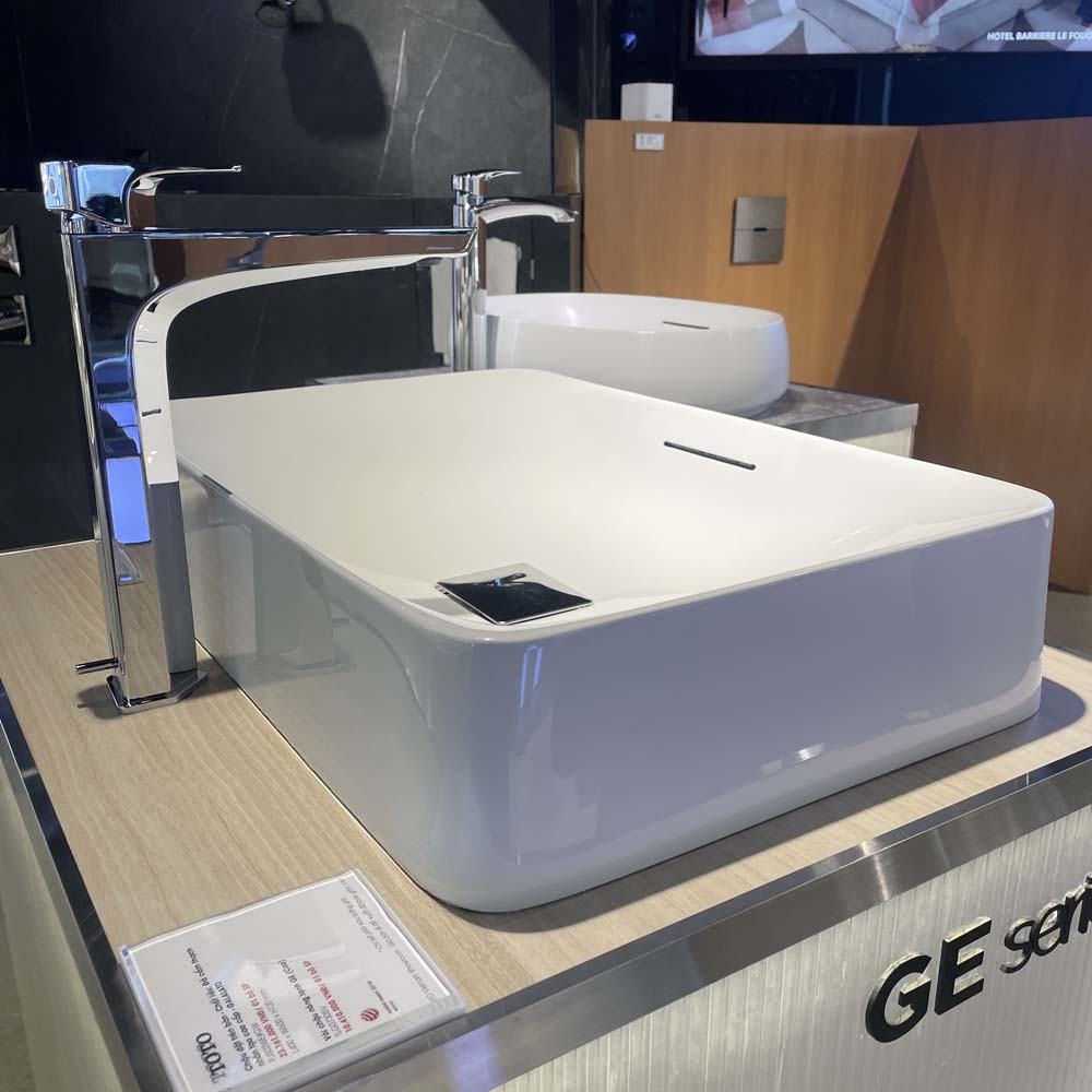 Chậu lavabo đặt bàn Galalato TOTO PJS03WE#GW (PJS03WEGW) trắng bóng