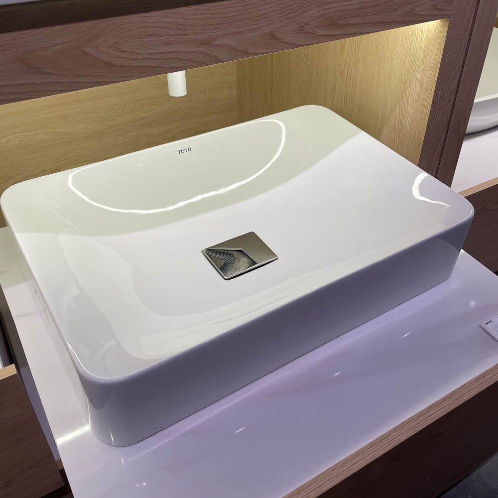 Chậu lavabo đặt bàn Galalato TOTO PJS03WE#GW (PJS03WEGW) trắng bóng