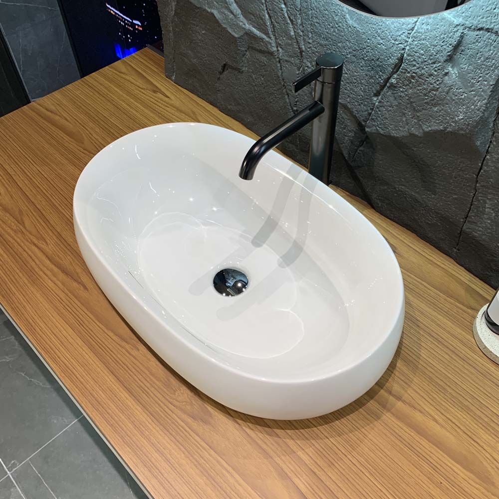 Chậu lavabo đặt bàn Galalato TOTO PJS05WE#GW (PJS05WEGW) trắng bóng