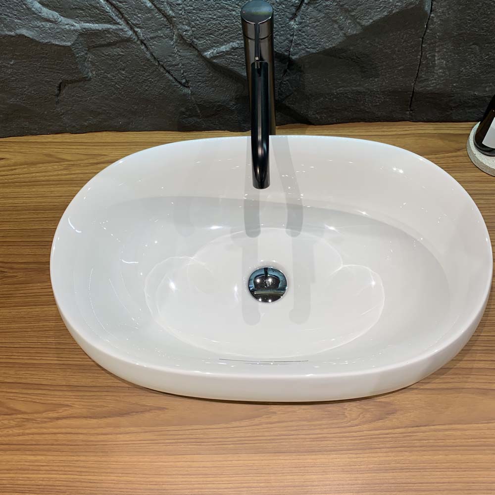 Chậu lavabo đặt bàn Galalato TOTO PJS05WE#GW (PJS05WEGW) trắng bóng