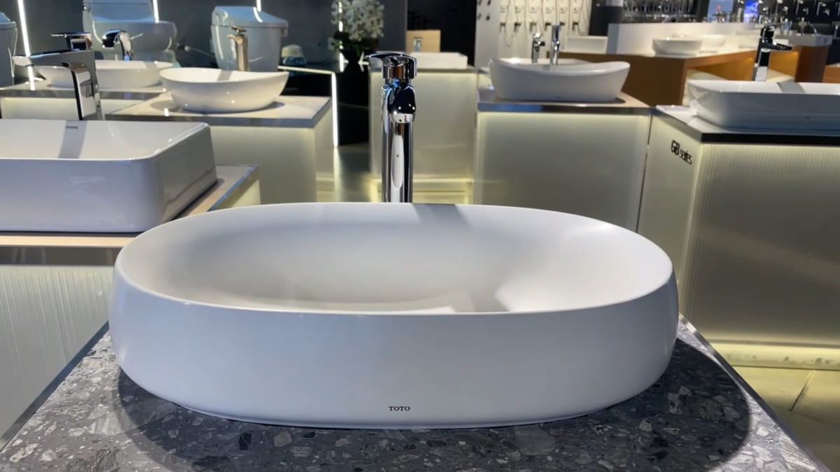 Chậu lavabo đặt bàn Galalato TOTO PJS05WE#MW (PJS05WEMW) trắng mờ