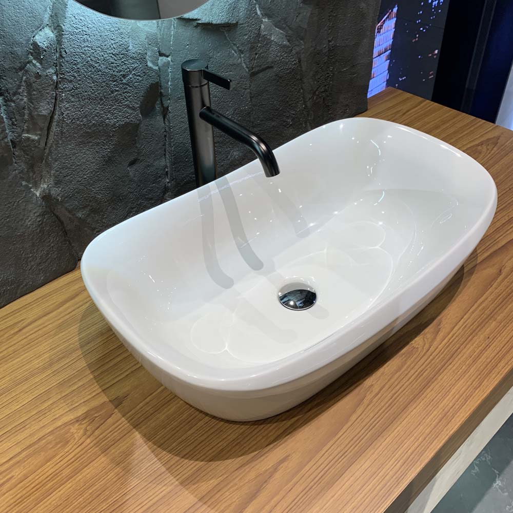 Chậu lavabo đặt bàn Galalato TOTO PJS07WE#GW (PJS07WEGW) trắng bóng