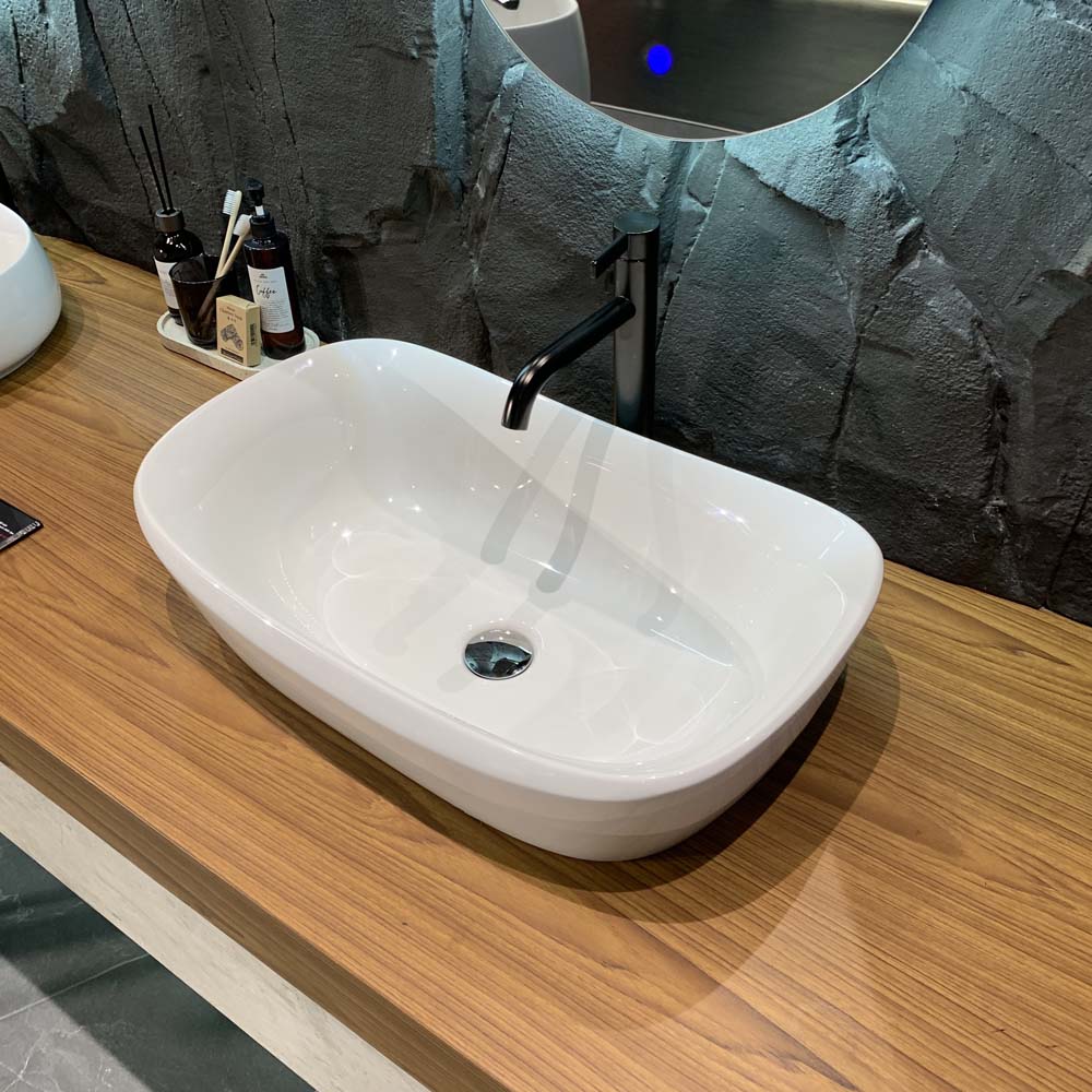 Chậu lavabo đặt bàn Galalato TOTO PJS07WE#GW (PJS07WEGW) trắng bóng